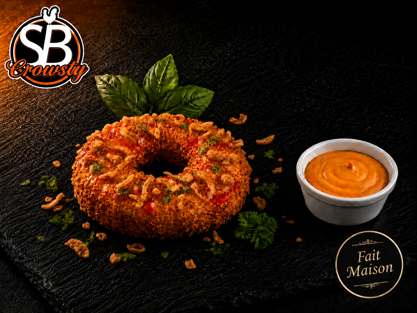 Donuts poulet fromage SB Crousty