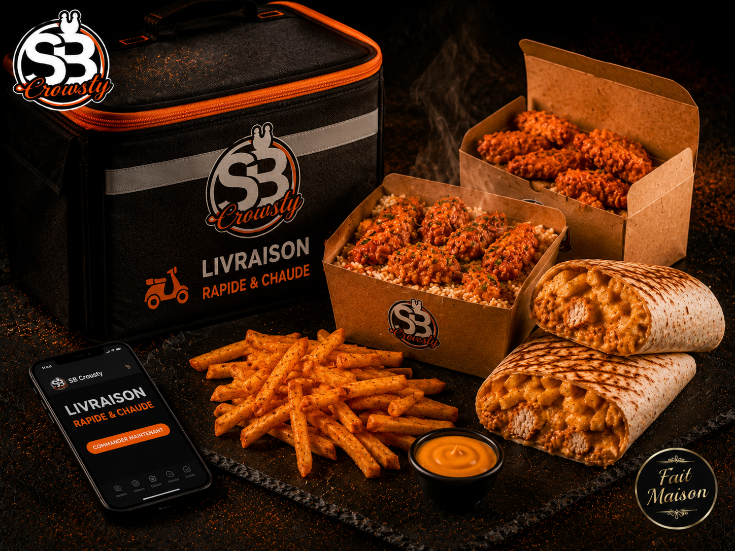 Livraison SB Crousty avec Uber Eats